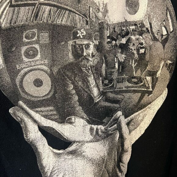 Exact Science vintage men’s turntable speakers music sketch tshirt. XXL. - Picture 2 of 9